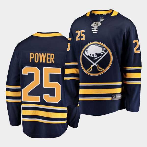 Mens Buffalo Sabres #25 Owen Power Navy Stitched Jersey Dzhi
